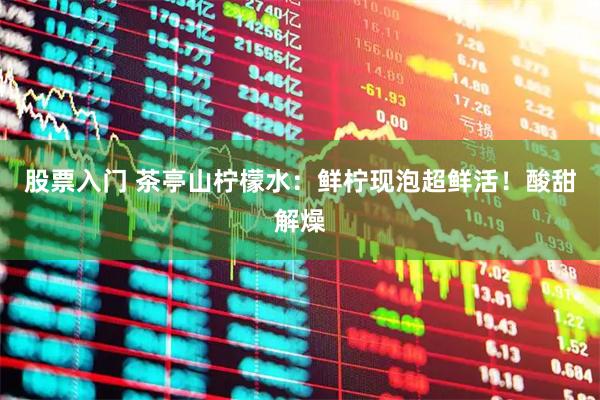股票入门 茶亭山柠檬水：鲜柠现泡超鲜活！酸甜解燥